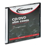 Innovera Slim CD Cases, Clear, 50 Cases/Pack # IVR85826