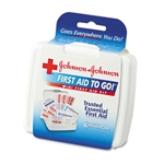 Johnson & Johnson BAND-AID Mini First Aid To Go Kit, 12