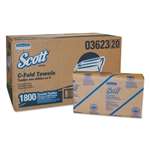 Kimberly-Clark Professional* SCOTT C-Fold Paper Towels, Convenience Pack, 10 1/8 x 13 3/20, White, 200/Pack # KCC03623