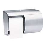 Kimberly-Clark Professional* Coreless Double Roll Tissue Dispenser, 7 1/10 x 10 1/10 x 6 2/5, Stainless Steel # KCC09606