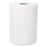 Scott&reg; Slimroll Hard Roll Towels, 8" x 580ft, White, Roll, 6 Rolls/Carton # KCC12388