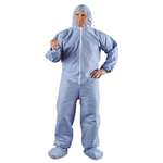 KleenGuard* A65 Hood & Boot Flame-Resistant Coveralls, Blue, 4XL, 21/Carton # KCC45357