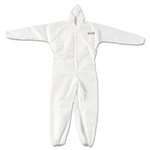 KleenGuard* A20 Elastic Back, Cuff & Ankle Coveralls, Zip, XL, White, 24/Carton # KCC49114