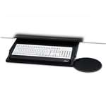 Kelly Computer Supply Under Desk Keyboard Tray with Oval Mouse Platform, 22 x 19, Black # KCS39185