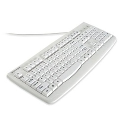 Kensington Washable Antimicrobial Keyboard, 104 Keys, W