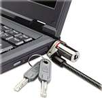 Kensington&reg; Microsaver DS Ultra-Thin Laptop Lock, Silver, Two Keys # KMW64590
