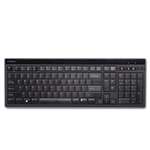 Kensington&reg; Slim Type Standard Keyboard, 104 Keys, Black/Silver # KMW72357