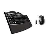 Kensington&reg; Pro Fit Keyboard/Mouse Desktop Set, Wireless, Black # KMW72403