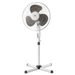 Lakewood 16" Three-Speed Oscillating Pedestal Fan, Three Speed, Metal/Plastic, White # LAKLSF1610CWM