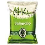 Miss Vickie's&reg; Kettle Cooked Jalapeno Potato Chips, 1.375 oz Bag, 64/Carton # LAY44441