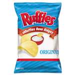 Ruffles&reg; Original Potato Chips, 1.5 oz Bag, 64/Carton # LAY44463