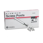 Charles Leonard, Inc. Post Binder Aluminum Screw Posts,