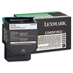 Lexmark C540H1KG High-Yield Toner, 2500 Page-Yield, Bla