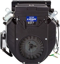 Lifan LF2V78-2DQSC Industrial Grade 24 HP 688cc V-Twin 4-Stroke OHV Gas Engine with Electric Start, 1-Inch Keyway Shaft and 22 Amp Charging System