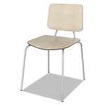 Linea Italia&reg; Trento Line Sienna Stacking Wood Chair, Oatmeal, Stacks 6 High, 2/Carton # LITTR508OAT