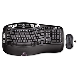 Logitech&reg; MK550 Wireless Desktop Set, Keyboard/Mouse, USB, Black # LOG920002555