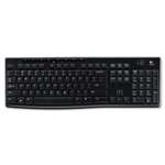 Logitech&reg; K270 Wireless Keyboard, USB Unifying Receiver, Black # LOG920003051