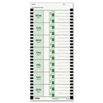 Lathem&reg; Time Time Card for Lathem Model 800P, 4 x 9, Weekly, 1-Sided, 100/Pack # LTHE8100