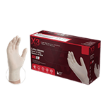 AMMEX Light Duty Latex Disposable Gloves LX3 3mil - Large - Case of 1000