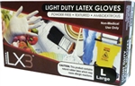 AMMEX Light Duty Latex Disposable Gloves LX3 3mil - Medium - Case of 1000