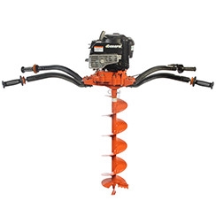 General Equipment Professional quality, two man, hand-held Hole digger with added digging power. Honda GXV160 engine., M332H