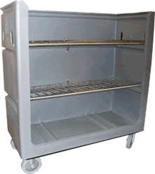 Maxi-Movers M8090 48 Cubic Ft. Turnabout Truck w Removable Wire Shelves, Assorted Colors