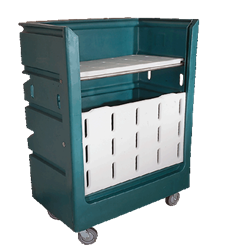 Maxi-Movers M8592 48 Cubic Ft. Turnabout Truck w Non-Remov Poly Shelves