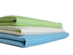 Microfiber Waffle Weave Cleaning Cloths Green 16x16- Pack of 48