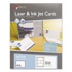 Maco Unruled Index Cards, 3 x 5, White, 150/Box # MACML