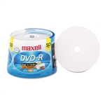 Maxell DVD-R Recordable Discs, 4.7GB, 16x, Spindle, Whi