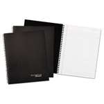 Cambridge&reg; Limited Wirebound Business Notebook, 7 1/4 x 9 1/2, Black Cover, 80 Sheets # MEA45012