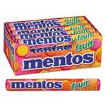 Mentos&reg; Chewy Mints, 1.32 oz, Mixed Fruit, 15 Rolls/Box # MEN4181