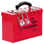 Master Lock&reg; Latch Tight Portable Lock Box, Red # MLK498A