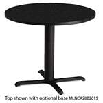 Mayline&reg; Bistro Series 36" Round Laminate Table Top, Anthracite # MLNCA36RTANT