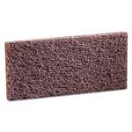 3M Doodlebug Scrub 'n Strip Pad, 4 3/5 x 10, Brown, 20/Carton # MMM08004