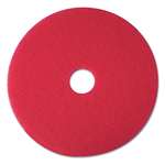 3M Buffer Floor Pad 5100, 12, Red, 5 Pads/Carton # MMM08387