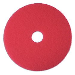 3M Buffer Floor Pad 5100, 13, Red, 5 Pads/Carton # MMM08388