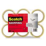 Scotch&reg; Lightweight Shipping Packaging Tape, 1.88 x 54.6 yds, Clear, 6/Pack # MMM33506