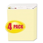 Post-it Self-Stick Easel Pads, Ruled, 25 x 30, Yellow, 