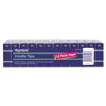 Highland&trade; Invisible Tape, 3/4" x 1000", 1" Core, 12/Pack # MMM6200K12