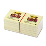 Post-it Super Sticky Notes, 3 x 3, Canary Yellow, 12 90