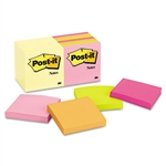 Post-it Note Pad Assortment, 3 x 3, 7 Canary Yellow & 7