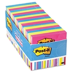 Post-it Notes Cabinet Pack, 3 x 3, Ast. Bright Colors, 