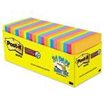 Post-it&reg; Notes Super Sticky Pads in Rio de Janeiro Colors, 3 x 3, 70/Pad, 24/Set # MMM65424SSAUCP
