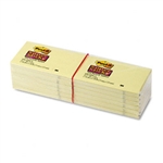 Post-it Super Sticky Notes, 3 x 5, Canary Yellow, 12 90