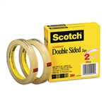 Scotch 665 Double-Sided Tape, 1/2 x 1296, 3 core, Tr