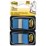 Post-it Standard Tape Flags in Dispenser, Blue, 100 Fla