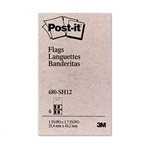 Post-it Flags in Dispensers, Sign Here, YW/Red, 12 50