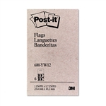 Post-it Marking Flags in Dispensers, Yellow, 12 50-Flag