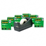 Scotch Magic Tape Value Pack w/Dispenser, 3/4 x 1000,